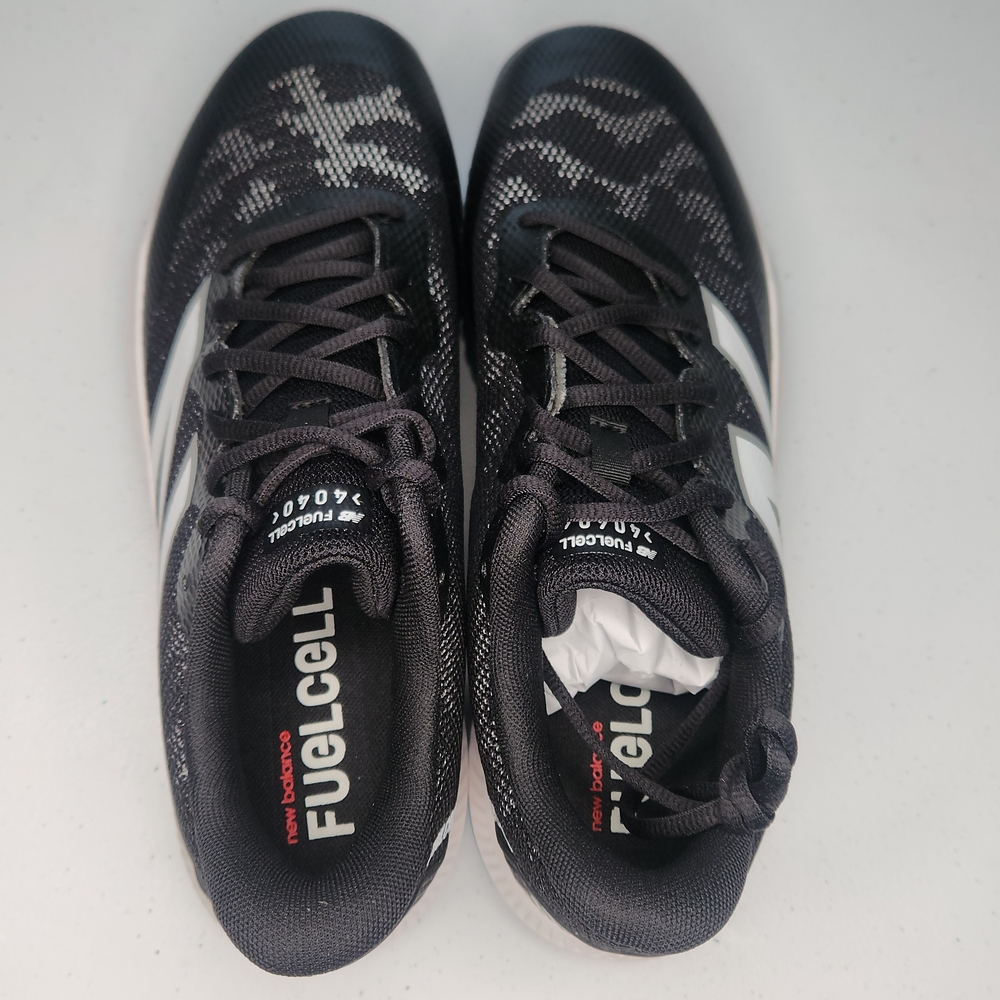 NEW BALANCE  UNISEX FUELCELL 4040 V7 TURF TRAINER BASEBALL SHOE BLACK/OPTIC...